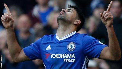 Diego Costa is the joint-top scorer in the Premier League