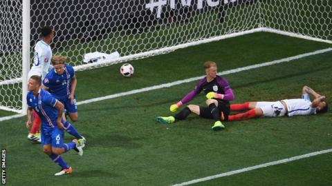 Iceland's first goal