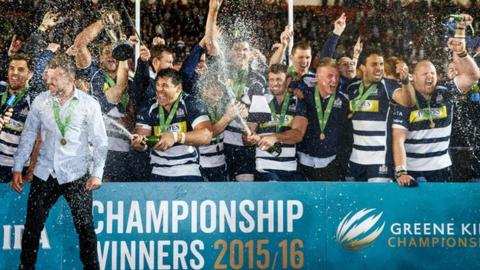 Bristol celebrated promotion last season