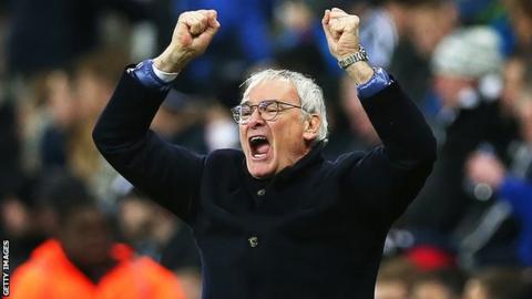Claudio Ranieri celebrates