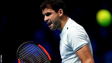 Dimitrov thrashes Goffin to storm into semi-finals