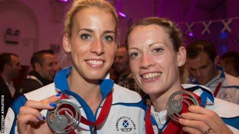 Lynsey Sharp and Eilidh Doyle