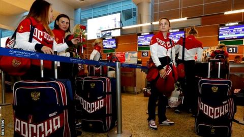 Russia's women's handball Olympic team