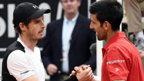 Andy Murray and Novak Djokovic