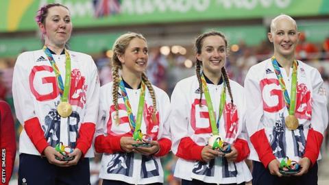 Laura Kenny, Joanna Rowsell-Shand, Katie Archibald, Elinor Barker