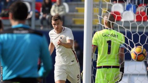 Nainggolan and Dzeko on target in Roma win
