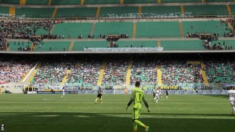 Inter Milan fans stream out