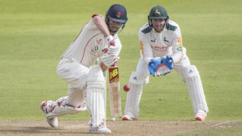 Tom Smith was stumped by stand-in wicketkeeper Riki Wessels to earn Imran Tahir his third wicket of the day