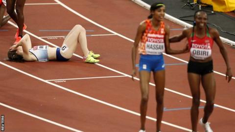 Obiri wins 5000 meters with astonishing last lap Obiri wins 5000 meters with astonishing last lap