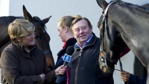 racing channel horse balding itv presenter clare trainer henderson nicky broadcaster replace