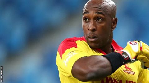 Michael Carberry in action for the Sagittarius Strikers
