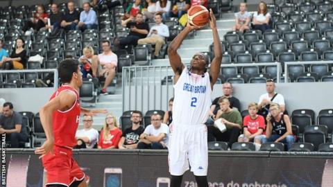 Great Britain in action in the win over Hungary