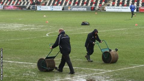 Newport County groundstaff