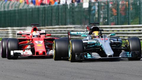 Lewis Hamilton and Sebastian Vettel