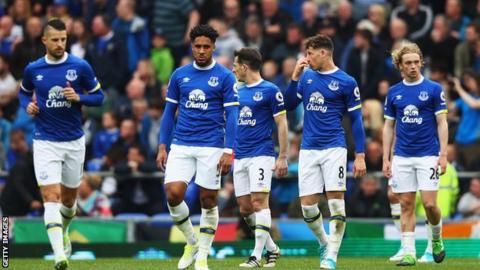 Everton players