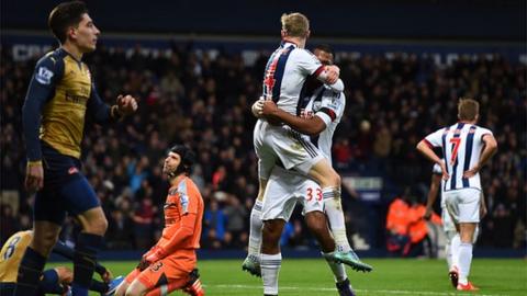West Brom won the reverse fixture 2-1, ending a nine-game winless run against the Gunners.