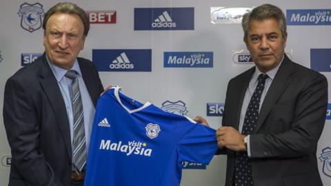 Neil Warnock and Mehmet Dalman