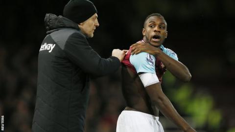 Slaven Bilic and Michail Antonio