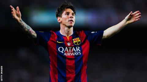 Barcelona forward Lionel Messi