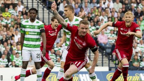 Jonny Hayes scored against Celtic in the Scottish Cup final