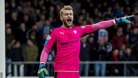 Dundee goalkeeper Scott Bain