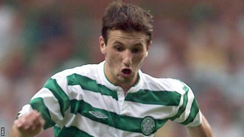 Liam Miller in action for Celtic in 2003