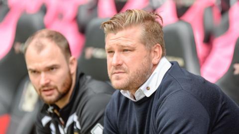 MK Dons manager Karl Robinson