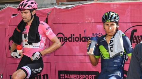 Dumoulin in pink as Van Garderen wins Giro 18th stage