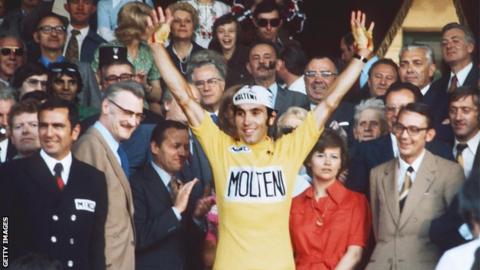 Eddy Merckx wins the 1974 Tour de France title