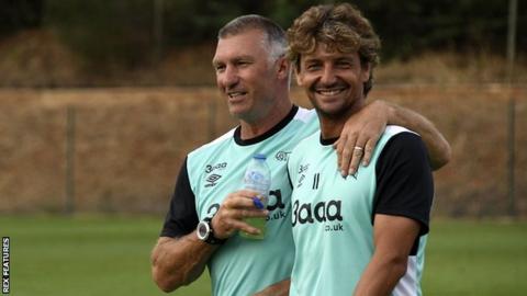 Inigo Idiakez (right) and Nigel Pearson