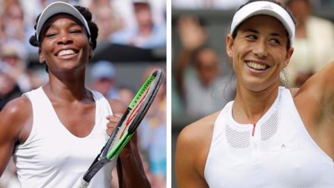 Venus Williams plays Garbine Muguruza in Wimbledon final
