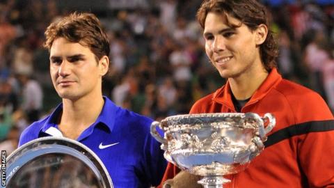 Roger Federer and Rafael Nadal