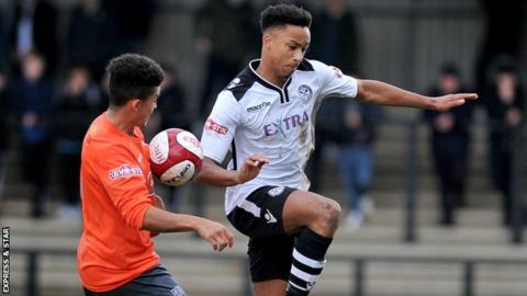 Cohen Bramall, the Hednesford Town left-back set to sign for Arsenal
