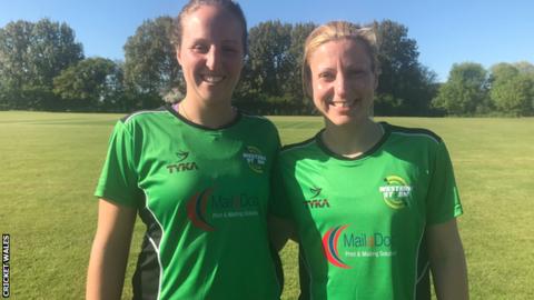 Lauren Parfitt (left) with Claire Thomas (right)