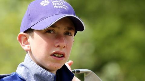 Thirteen-year-old <b>Tom McKibbin</b> was invited to play in his first professional ... - _90557422_pe_00608846