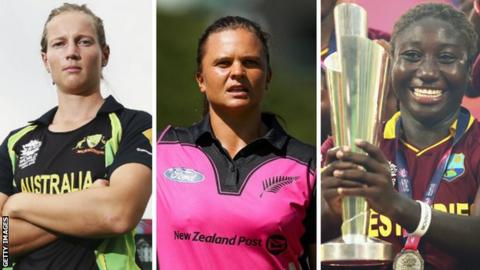Meg Lanning, Suzie Bates and Stafanie Taylor