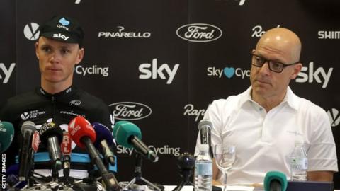 Chris Froome with Sir Dave Brailsford
