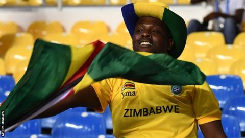 A Zimbabwe football fan