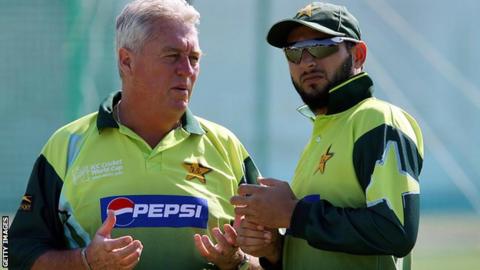 Bob Woolmer and Shahid Afridi