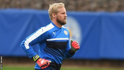 Leicester City keeper Kasper Scmeichel