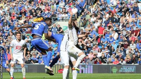 Bruno Ecuele Manga heads Cardiff in front