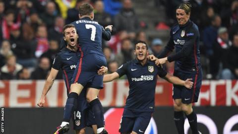 Atletico Madrid celebrate