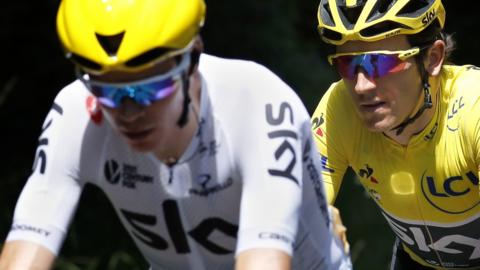 Chris Froome and Geraint Thomas