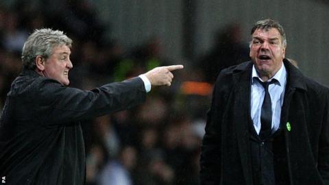 Hull manager Steve Bruce and Sunderland boss Sam Allardyce