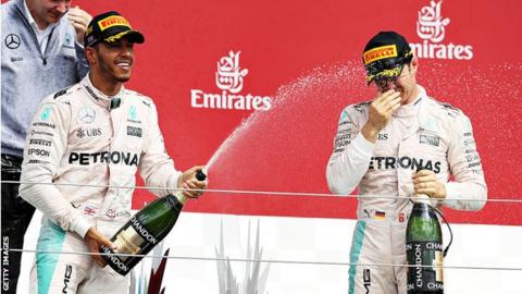 Lewis Hamilton and Nico Rosberg