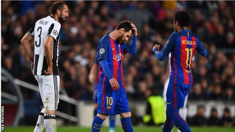 Barcelona have failed to reach the Champions League semi-finals for the second successive season