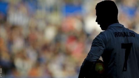 Cristiano Ronaldo in action against Alaves