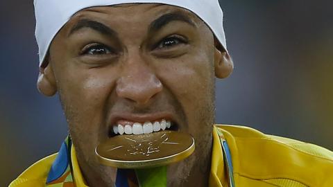 Brazil international football player Neymar
