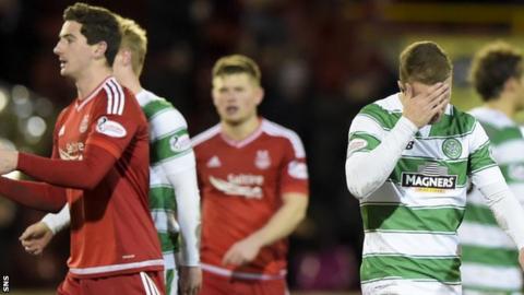 Celtic look disconsolate against Aberdeen