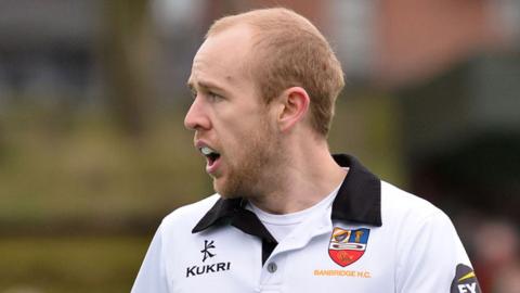 Eugene Mage scored twice in Banbridge's win over Monkstown